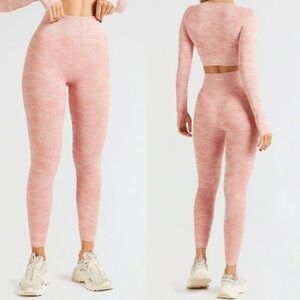 AYBL CAMO SEAMLESS LEGGING Peach Sz Small Women #BEAYBL